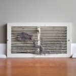 a dirty duct in a home