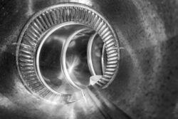 a bottle cap in an air duct