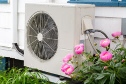 heat pump outside of home