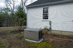 a whole house generator installed outside of a home in Fort Wayne, IN