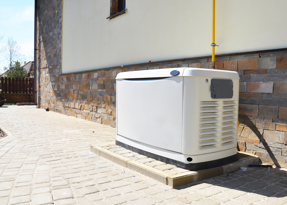 a whole house generator installed outside a home in Fort Wayne, Indiana