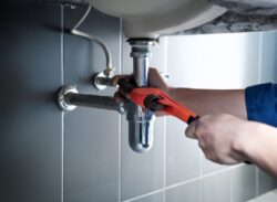 View of a pipe replacement